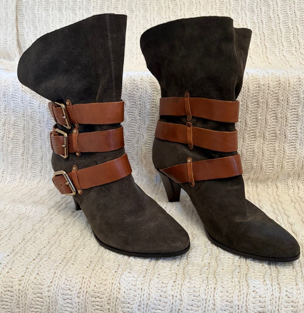 Rebecca Minkoff Olive Brown Bliss Boots